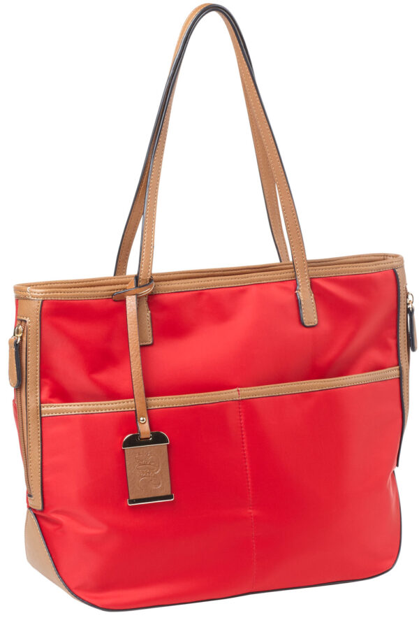 46589 Bulldog BDP056 Tote Purse w/Holster — Red Nylon, Right Hand