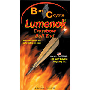 Lumenok Crossbow Nocks HD Orange Flat Gold Tip 3 pk.