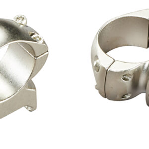 Weaver Grand Slam Steel Scope Rings 1″ High Silver