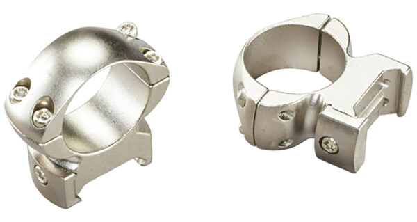 Weaver Grand Slam Steel Scope Rings 1″ High Silver