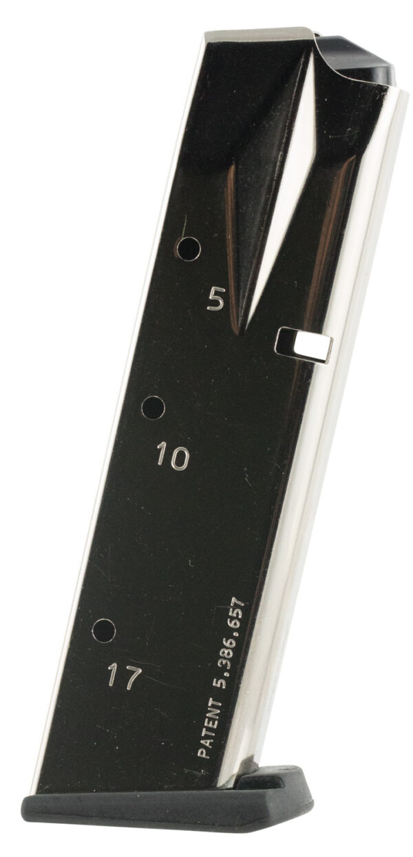 48133 Mec-Gar MGSW5917N S&W Nickel 17rd 9mm Luger for S&W 5900 Series/910/915/659