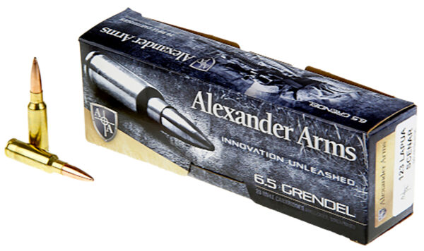 48199 Alexander Arms 6.5mm Grendel 123 gr Lapua Scenar 20rd