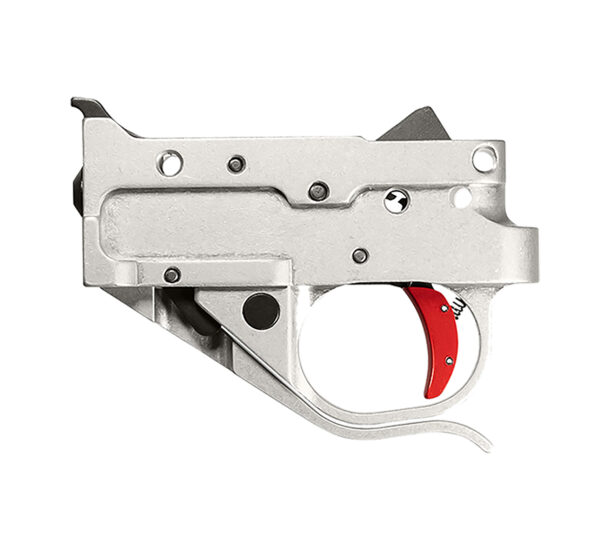 48426 Timney Ruger 10/22 Trigger — Silver Housing, Red Shoe