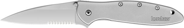 48583 Kershaw Leek 3in Partially Serrated Drop Point Knife