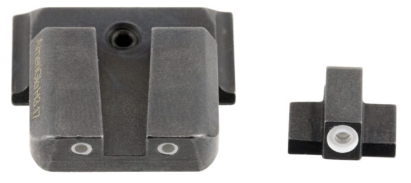 48634 AmeriGlo SW801 Classic Tritium Sight Set for Smith & Wesson M&P Green Tritium White Outline Front Sight-Green Tritium White Outline Rear Sight