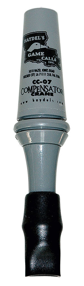 48721 Haydel’s CC07 Compensator Sandhill Crane Single Reed Call, Gray