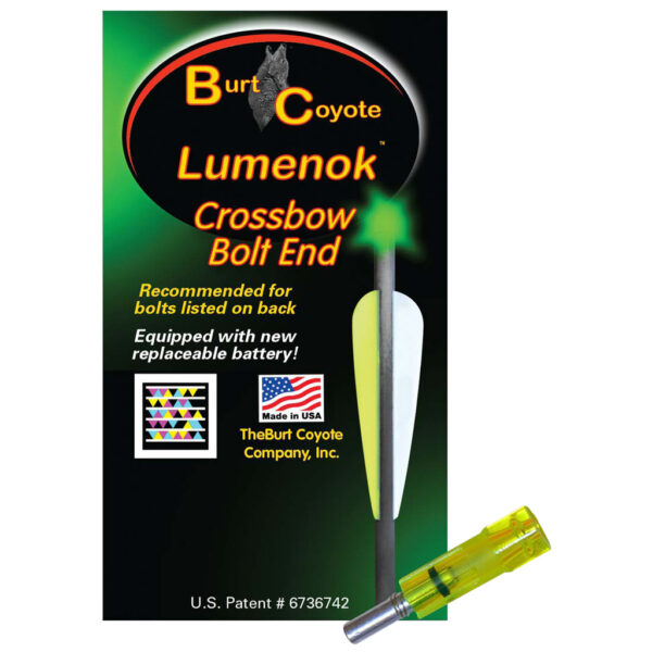 49997_1 Lumenok Crossbow Nocks Green Flat Gold Tip 3 pk.