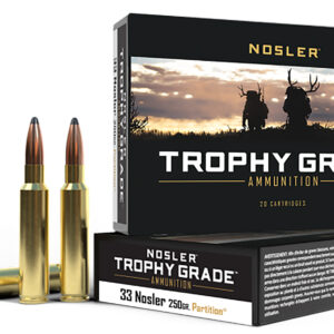 Nosler Trophy Grade .33 Nosler 250 gr Spitzer Partition 20/ct