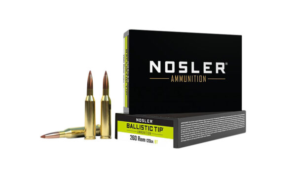 Nosler Ballistic Tip 260 Rem 120gr Rifle Ammo – 20rd