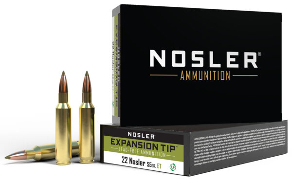 50378 Nosler E-Tip .22 Nosler 55gr Lead-Free 20rd