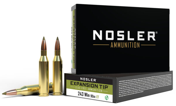 Nosler E-Tip .243 Win 90 gr SP Lead-Free, 20 Rounds