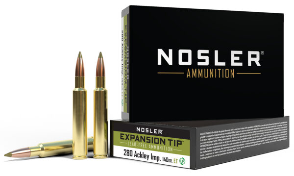 Nosler E-Tip .280 Ackley Improved 140 gr — 20rd Box