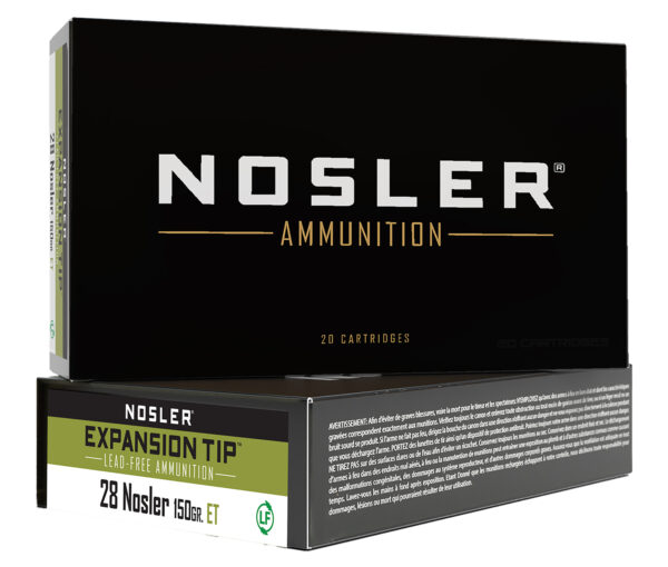 50387 Nosler E-Tip .28 Nosler 150 gr Rifle Ammo, 20-Count