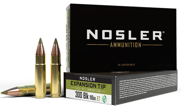 Nosler E-Tip .300 AAC Blackout 110 gr Lead-Free, 20 ct