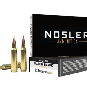 Nosler .22 Nosler 85 gr RDF HPBT Match Ammo, 20rd