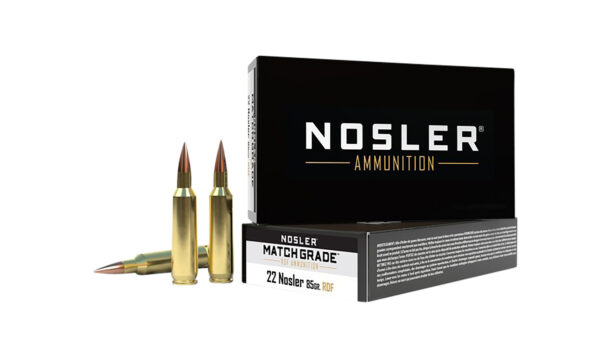 Nosler .22 Nosler 85 gr RDF HPBT Match Ammo, 20rd