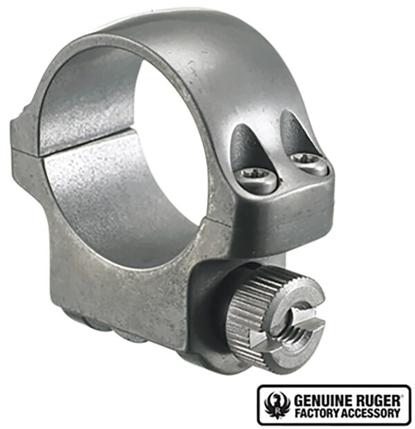 50824 Ruger 1″ Low Scope Ring – Target Gray Stainless (Single)