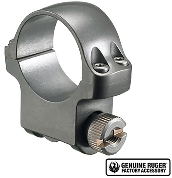 50825 Ruger 4KTG Single Scope Ring 1″ Medium Target Gray