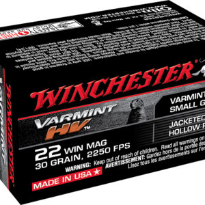 Winchester Varmint HV .22 WMR 30gr JHP 50rd
