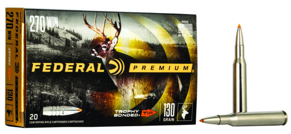 53776 Federal Premium .270 Win 130 gr Trophy Bonded Tip, 20rd