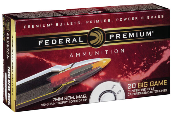 Federal Premium 7mm Rem Mag 160 gr Trophy Bonded Tip