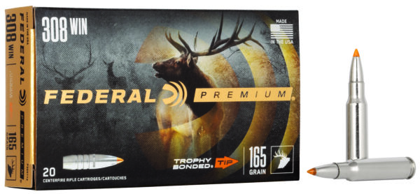 Federal Premium 308 Win 165gr Trophy Bonded Tip 20rd