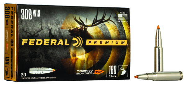 53785 Federal Premium .308 Win 180 gr Trophy Bonded Tip – 20rd