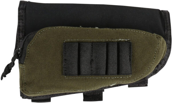 54367 Allen Buttstock Shell Holder & Pouch, Black/Green