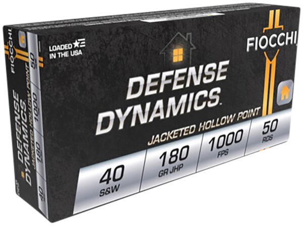 Fiocchi 40 S&W 180gr JHP — 50rd Box