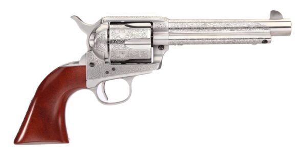 550927A Taylors and Company 1873 Cattleman .45 Long Colt 5.50-inch Floral Engraved