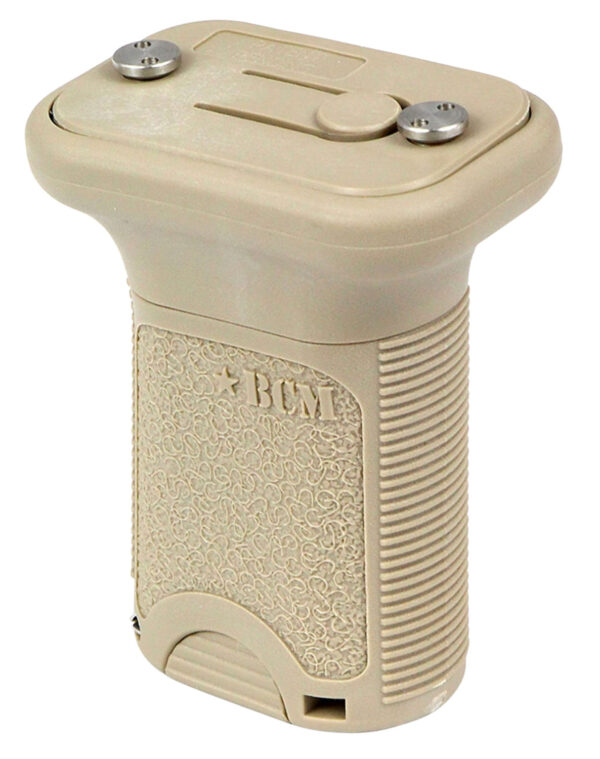 5547 BCM VGSKMOD3FD BCMGunfighter Vertical Grip Mod 3 Made of Polymer With Flat Dark Earth Finish for KeyMod Rail