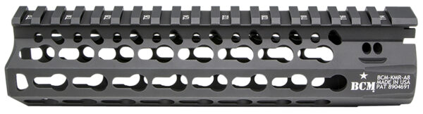 BCM KMR Alpha 8in KeyMod Handguard, Anodized Aluminum