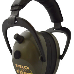 Pro Ears Gold II 26 Electronic Muff – 26 dB NRR, Black/Green