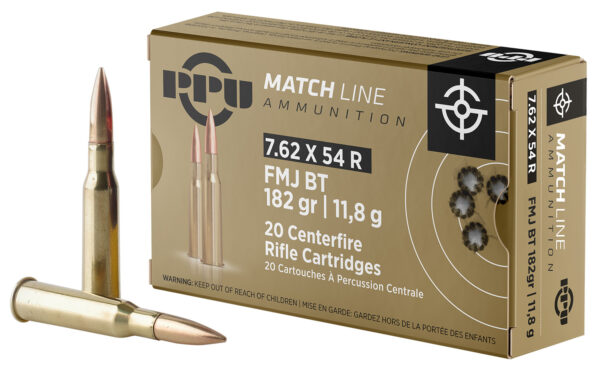 PPU PPM7 Match 7.62x54mmR 182 gr FMJ – 20rd