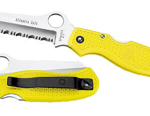 Spyderco Atlantic Salt SL/FS Yellow FRN 3.69″ Sheepsfoot Knife