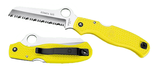 Spyderco Atlantic Salt SL/FS Yellow FRN 3.69″ Sheepsfoot Knife