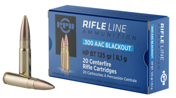 PPU .300 AAC Blackout 125gr HPBT — 20 Rounds