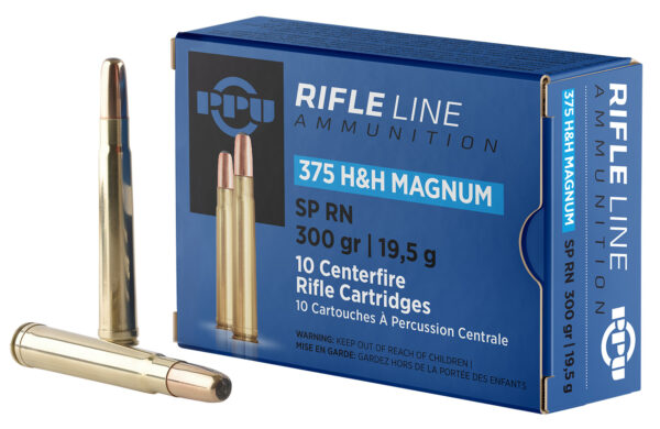 PPU .375 H&H Magnum 300gr SP RN 10rd Box