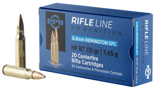 PPU 6.8mm RemSPC 115gr HPBT — 20rd Box