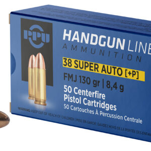 PPU PPH38SU .38 Super Auto +P 130gr FMJ 50rd