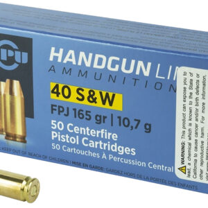 PPU .40 S&W 165 gr FPJ 50rd (10 Boxes/Case)