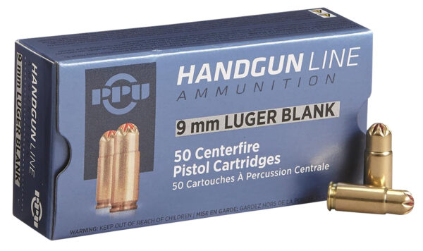 57111 PPU PPB9L Blank Ammo 9mmLuger 50 Per Box/20 Case