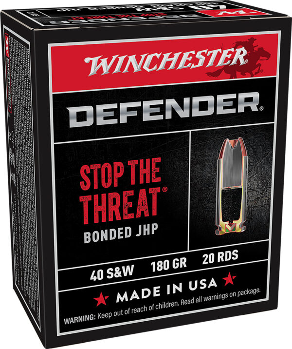 57961 Winchester Defender .40 S&W 180 gr PDX1 JHP 20 rd