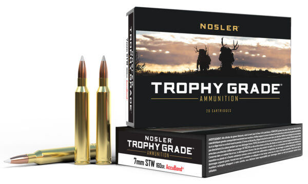 59567 Nosler 60047 Trophy Grade 7mmSTW 160gr Nosler AccuBond 20 Per Box/10 Case