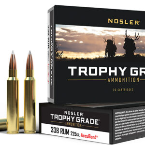 Nosler AccuBond .338 RUM 225 gr 20 ct Trophy Grade