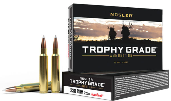 Nosler AccuBond .338 RUM 225 gr 20 ct Trophy Grade