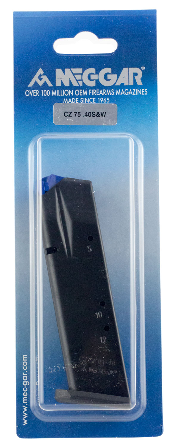 59710 Mec-Gar MGCZ4012AFC 12rd .40 S&W Magazine, Blued