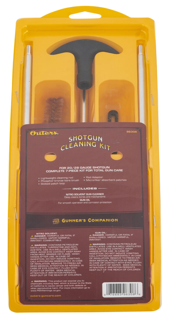 60019 Outers 96308 Shotgun Cleaning Kit 20/28 Gauge