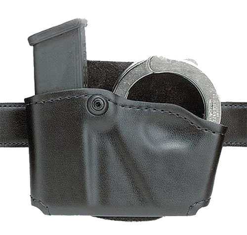 60156 Safariland 5738321 Cuff/Magazine Pouch Compatible w/Beretta 8045F Belt Clip Mount Black Leather