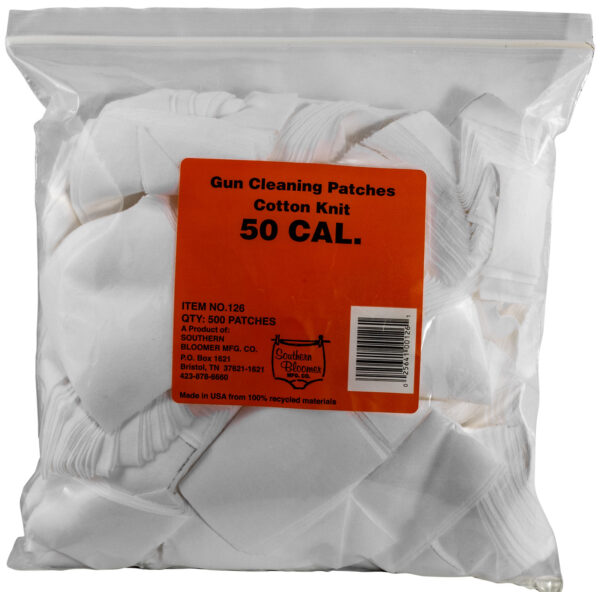 Southern Bloomer .50 Cal Cotton Cleaning Patches – 500/Pack
